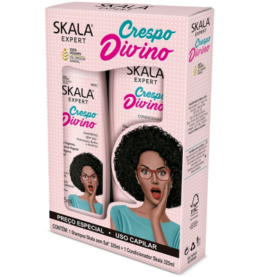 Kit Skala Expert Shampoo+Condicionador Crespo Divino 325ml