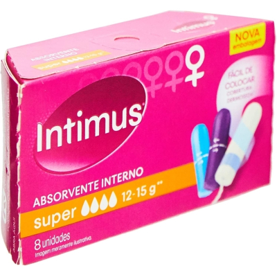 Absorvente Interno Intimus Discreto Super 8 unidades