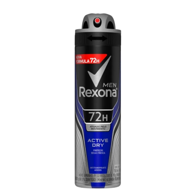 Desodorante Antitranspirante Aerosol Rexona Men Active Dry Masculino 72h 150ml