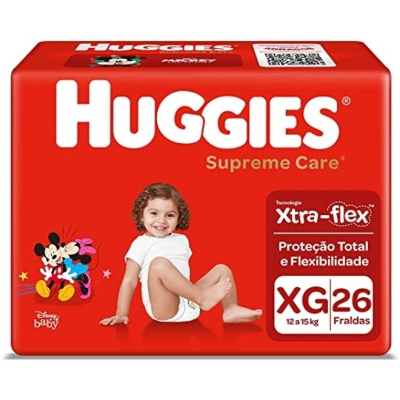 Fralda Huggies Supreme Care Disney Baby XG 26 unidades
