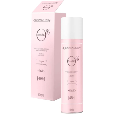 Desodorante Aerosol Giovanna Baby 0 Alumínio Classic 150ml