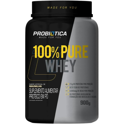 100% Pure Whey Baunilha 900g Probiótica