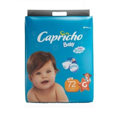 Fralda Descartável Infantil Capricho Baby G 72 Unidades