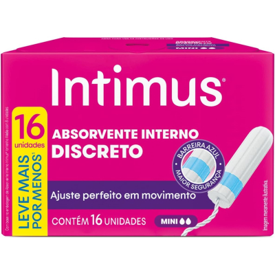 Absorvente Interno Intimus Discreto Mini 16 unidades