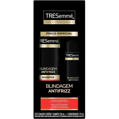 Kit Tresemmé Blindagem Antiumidade Shampoo 350ml + Condicionador 175ml