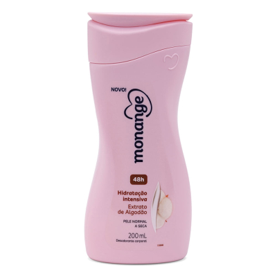 Loção Hidratante Monange Hidratação Intensiva Extrato de Algodão 200ml