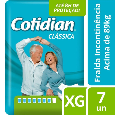 Fralda Geriatrica Cotidian Classica XG c/ 7