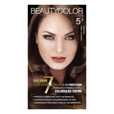 Tint beauty color, 5.3 castanho claro dourado