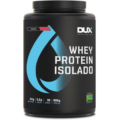 Whey Protein Isolado Dux Nutrition Morango 900g