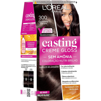 Tinta de Cabelo Casting Creme Gloss L’Oréal Paris - 300 Castanho Es