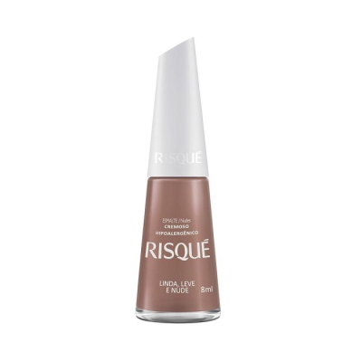 Esmalte Risqué Cremoso Linda, Leve e Nude