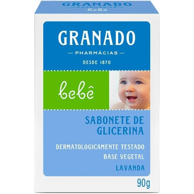 Sabonete Granado Bebê Lavanda Glicerina em Barra com 90g