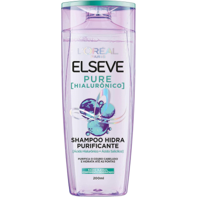 Shampoo Hidra Purificante Elseve Pure Hialurônico 200ml