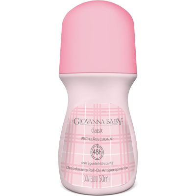 Kit Desodorante Roll-On Giovanna Baby Classic 50ml 2 Unidades