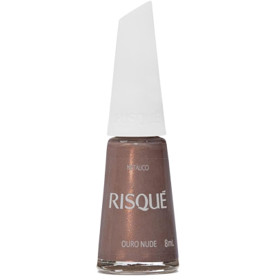 Esmalte Risque Metalico Ouro Nude 8ml