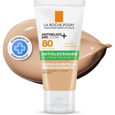 Protetor Solar Facial La Roche-Posay Anthelios Airlicium+ FPS 80 Cor 2.0 40g