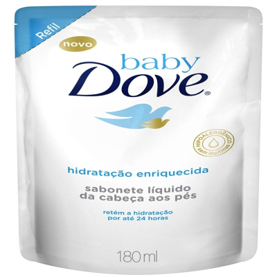 Refil sabonete liquido baby dove, hidratacao enriquecida