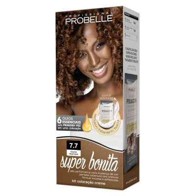 Coloração Probelle Super Bonita Louro Marrom 7.7