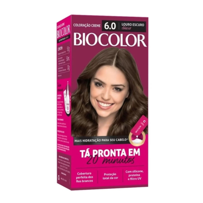Tinta de Cabelo Biocolor Mini Kit Louro Escuro Clássico 6.0
