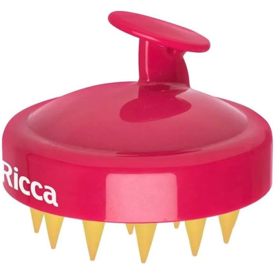 Ricca Escova Massageadora de Couro Cabeludo Shampoo Brush