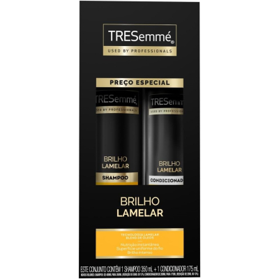 Kit TRESemmé Brilho Lamelar Shampoo 350ml + Condicionador 175ml