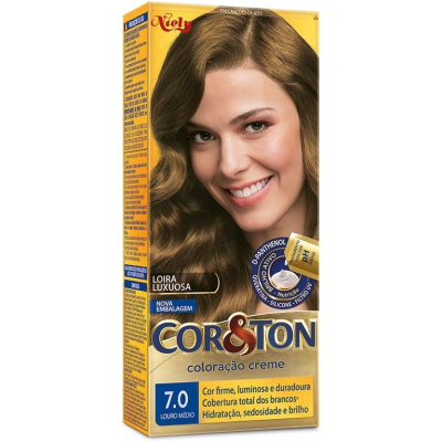 Tint cor e ton, 7.0 louro medio