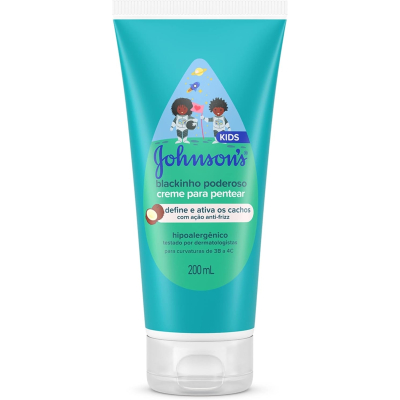 Creme Para Pentear Johnsons Baby Blackinho Poderoso 200ml