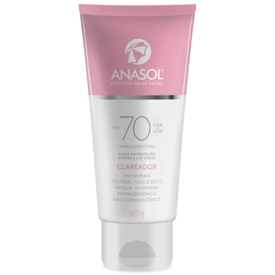 Protetor Solar Facial Clareador FPS 70 Anasol 60g