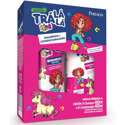 Kit Shampoo+Condicionador Trá Lá Lá Kids Hidrakids 480ml