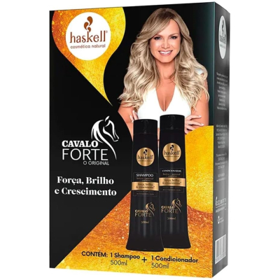 Kit Shampoo+Condicionador Haskell Cavalo Forte 500ml