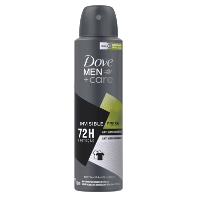 Desodorante Antitranspirante Aerosol Dove Men + Care Invisible Fresh 72h 150ml