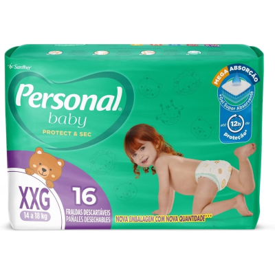 Fralda Personal Baby Jumbo XXG c/16