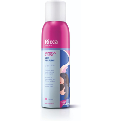 Shampoo a Seco Sem Perfume Ricca 150ml