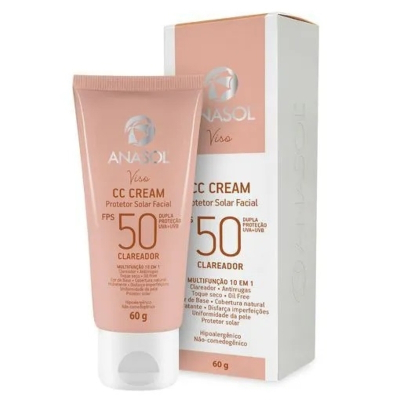 Cc Cream Creme Facial Claro Fps 50 60G