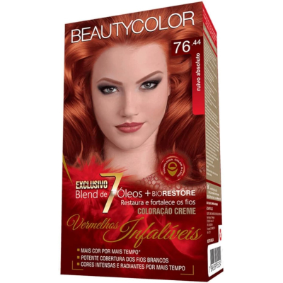 Tint beauty color, 76.44 ruivo absoluto