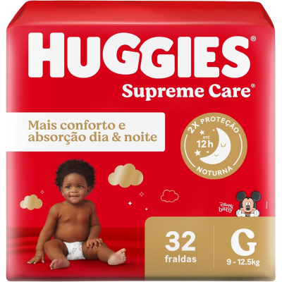 Fralda Huggies Supreme Care Disney Baby G 32 unidades