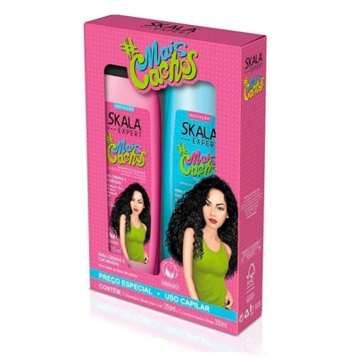 Kit Shampoo Skala Mais Cachos 325ml + Condicionador 325ml