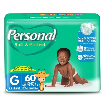 Fralda Personal Baby Protect&Sec Hiper G C/60 UN