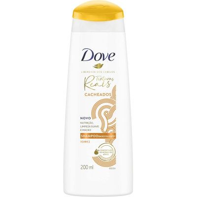 Shampoo Dove Texturas Reais Cacheados 200ml
