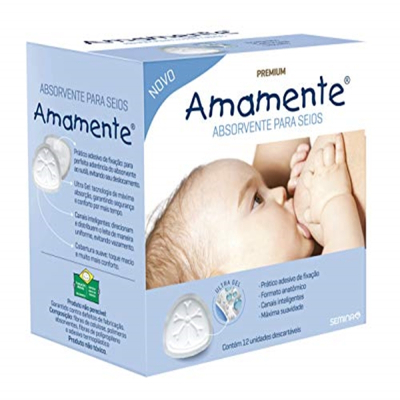 Absorvente para Seios Amamente 12 un