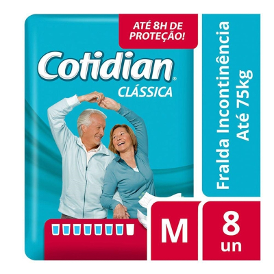 Fralda Geriatrica Cotidian Classica M c/ 8