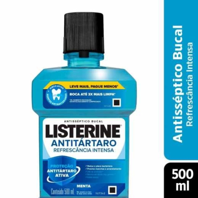 Enxaguante Antisséptico Bucal Listerine Antitártaro 500ml