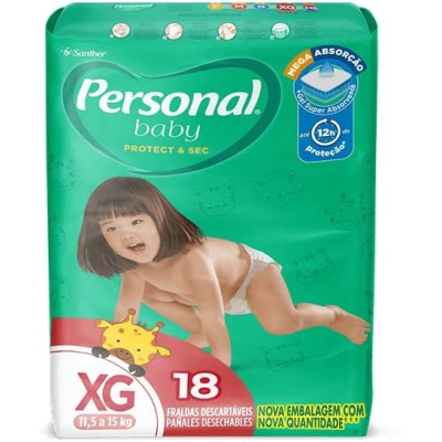 Fralda Personal Baby Jumbo XG 18un