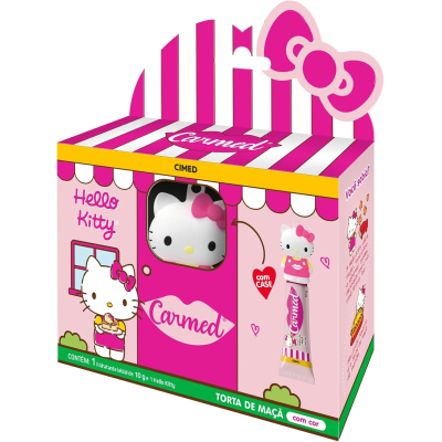 Hidratante Labial Carmed Hello Kitty Maçã do Amor 10g