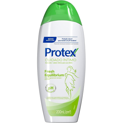 Sabonete Íntimo Líquido Protex Cuidado Íntimo Fresh Equilibrium 200ml