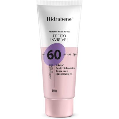 Protetor Solar Facial Hidrabene Efeito Invisível fps 60 50GR
