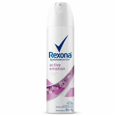 Desodorante Antitranspirante Aerosol Rexona Active Emotion Feminino 72h 150ml