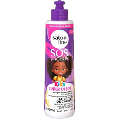 Ativador De Cachos Salon Line Sos Cachos Kids Definição 300ml