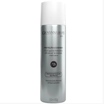 Desodorante Aerosol 72h Giovanna Baby Silver 150ml