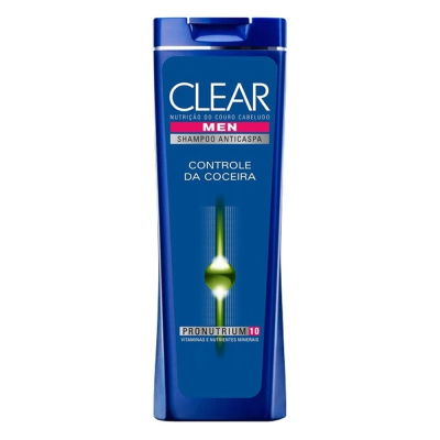 Shampoo Anticaspa Clear Men Controle e Alívio da Coceira 200ml